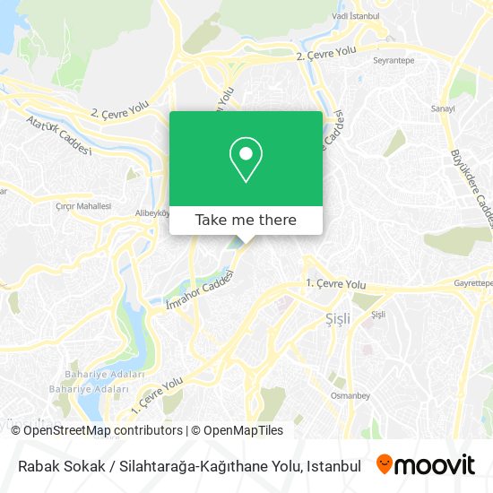 Rabak Sokak / Silahtarağa-Kağıthane Yolu map