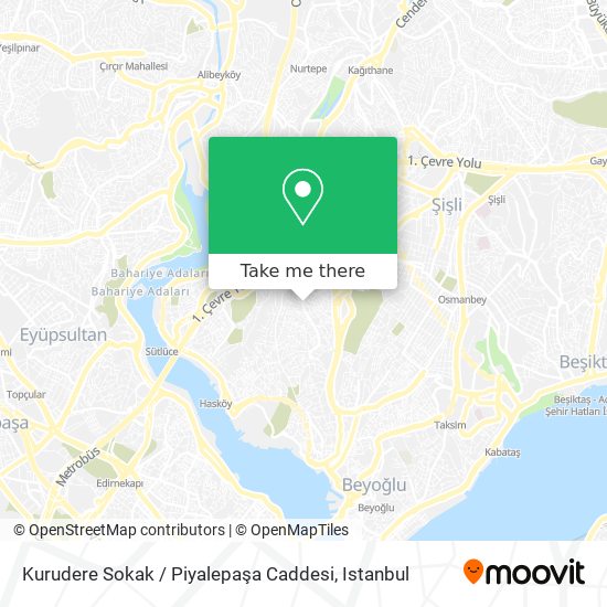 Kurudere Sokak / Piyalepaşa Caddesi map