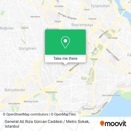 General Ali Rıza Gürcan Caddesi / Metro Sokak map