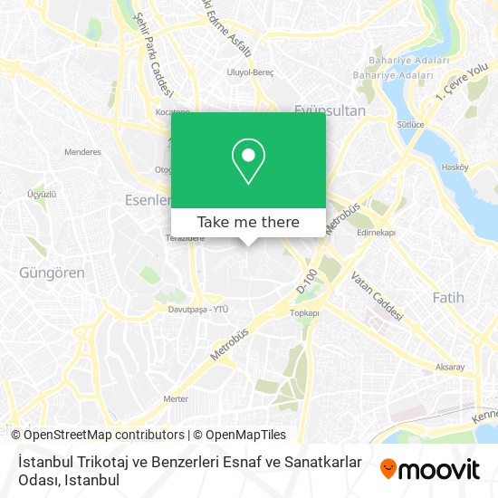 İstanbul Trikotaj ve Benzerleri Esnaf ve Sanatkarlar Odası map