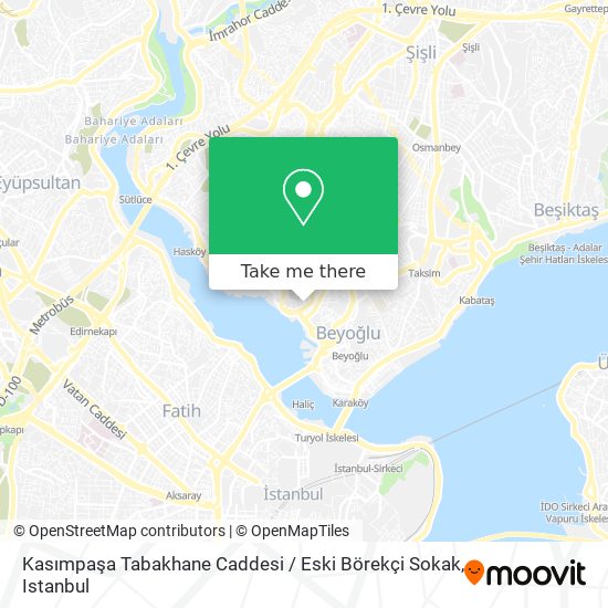 Kasımpaşa Tabakhane Caddesi / Eski Börekçi Sokak map