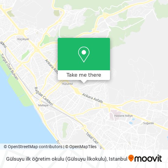 Gülsuyu ilk öğretim okulu (Gülsuyu İlkokulu) map