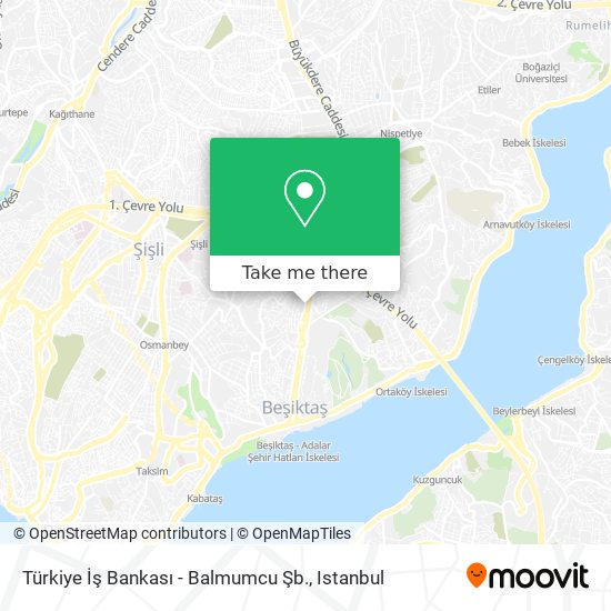 Türkiye İş Bankası - Balmumcu Şb. map