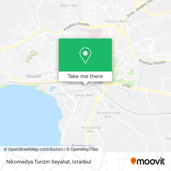 Nikomedya Turizm Seyahat map