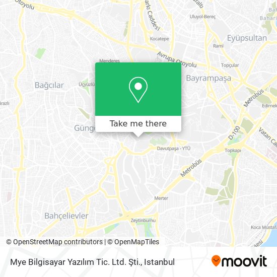 Mye Bilgisayar Yazılım Tic. Ltd. Şti. map