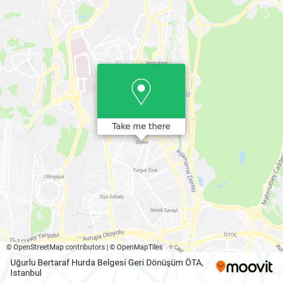 Uğurlu Bertaraf Hurda Belgesi Geri Dönüşüm ÖTA map