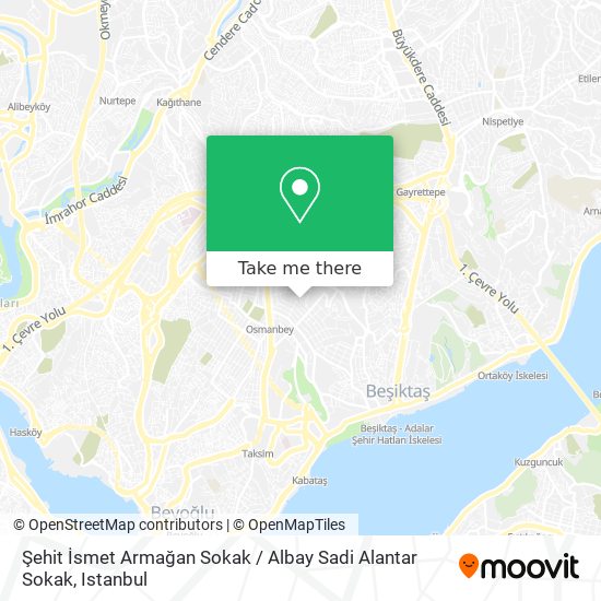 Şehit İsmet Armağan Sokak / Albay Sadi Alantar Sokak map