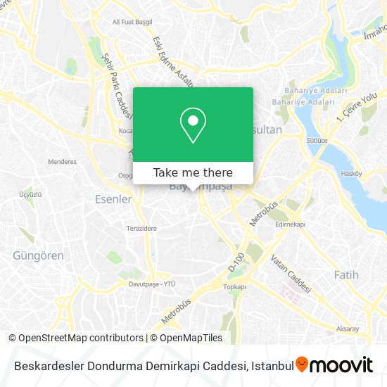 Beskardesler Dondurma Demirkapi Caddesi map