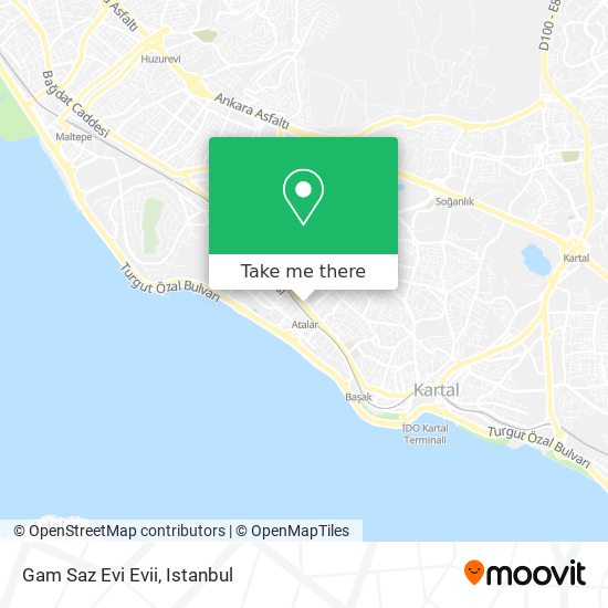 Gam Saz Evi Evii map