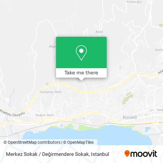 Merkez Sokak / Değirmendere Sokak map