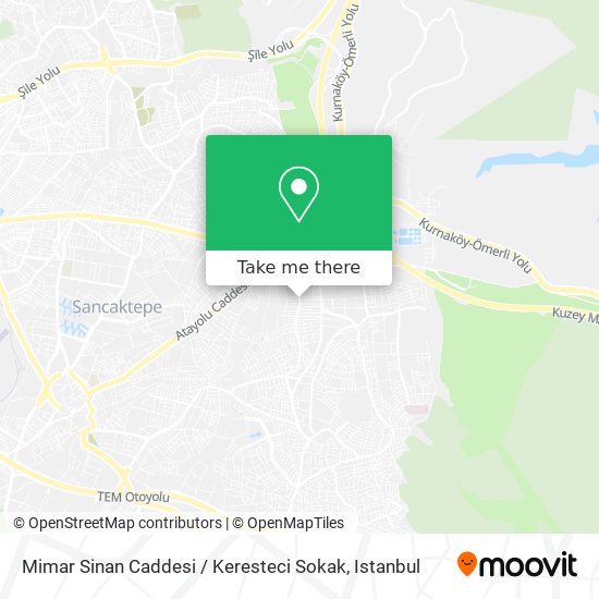Mimar Sinan Caddesi / Keresteci Sokak map