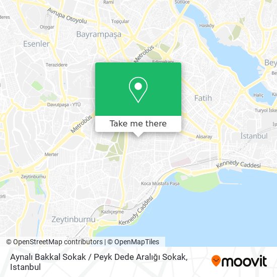 Aynalı Bakkal Sokak / Peyk Dede Aralığı Sokak map