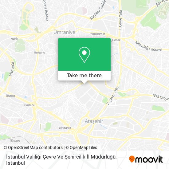 İstanbul Valiliği Çevre Ve Şehircilik İl Müdürlüğü map