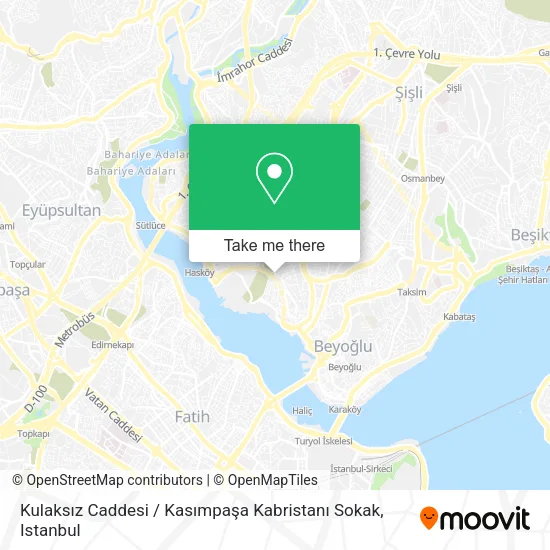 Kulaksız Caddesi / Kasımpaşa Kabristanı Sokak map