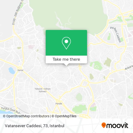 Vatansever Caddesi, 73 map