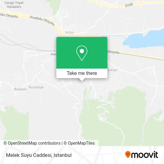 Melek Suyu Caddesi map