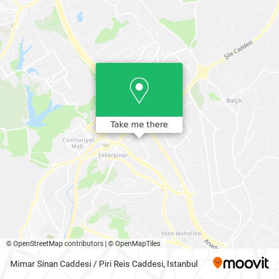Mimar Sinan Caddesi / Piri Reis Caddesi map