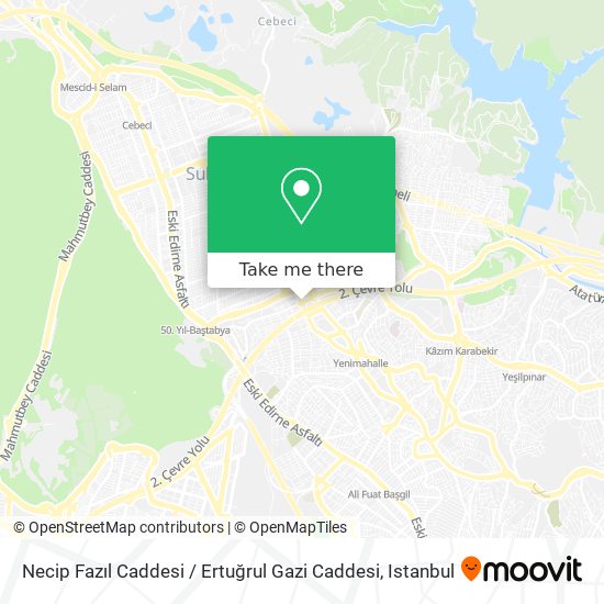 Necip Fazıl Caddesi / Ertuğrul Gazi Caddesi map