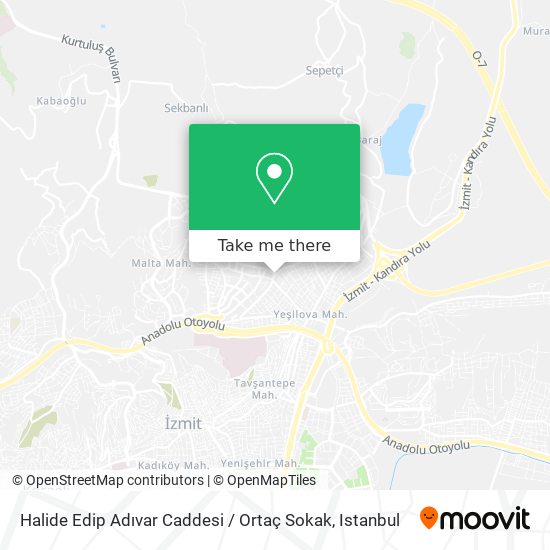 Halide Edip Adıvar Caddesi / Ortaç Sokak map