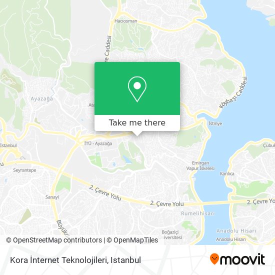 Kora İnternet Teknolojileri map