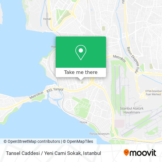 Tansel Caddesi / Yeni Cami Sokak map