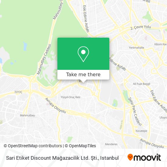 Sari Etiket Discount Mağazacilik Ltd. Şti. map