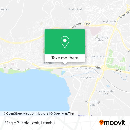 Magic Bilardo İzmit map