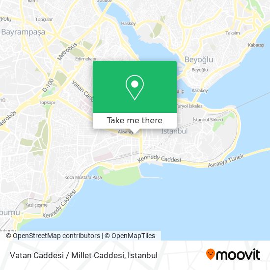 Vatan Caddesi / Millet Caddesi map