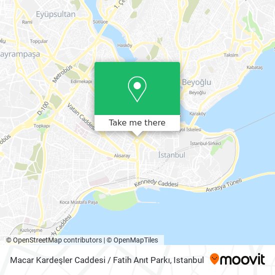 Macar Kardeşler Caddesi / Fatih Anıt Parkı map