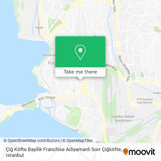 Çiğ Köfte Bayilik Franchise Adiyamanli Sorr Çiğköfte map