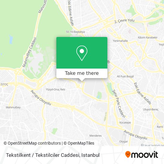 Tekstilkent / Tekstilciler Caddesi map