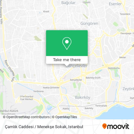 Çamlık Caddesi / Menekşe Sokak map