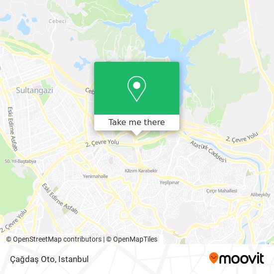 Çağdaş Oto map
