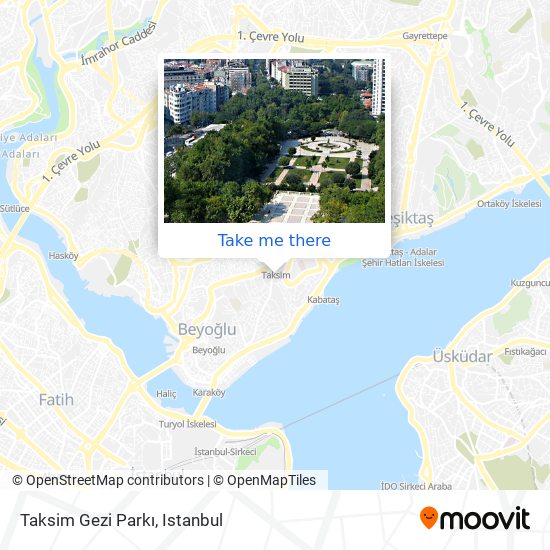 Taksim Gezi Parkı map