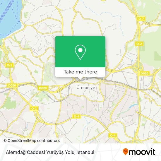 Alemdağ Caddesi Yürüyüş Yolu map