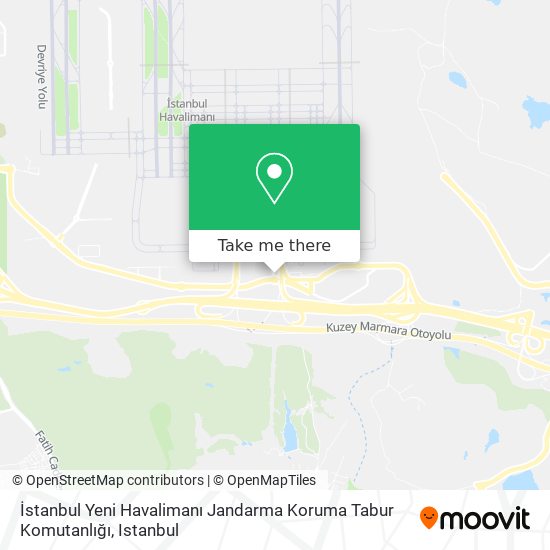 İstanbul Yeni Havalimanı Jandarma Koruma Tabur Komutanlığı map