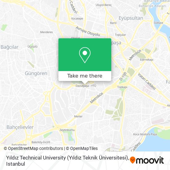 Yıldız Technical University (Yıldız Teknik Üniversitesi) map