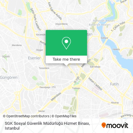 SGK Sosyal Güvenlik Müdürlüğü Hizmet Binası map