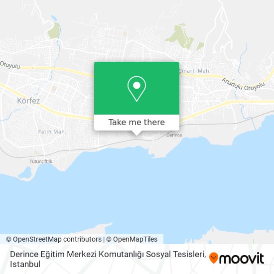 Derince Eğitim Merkezi Komutanlığı Sosyal Tesisleri map