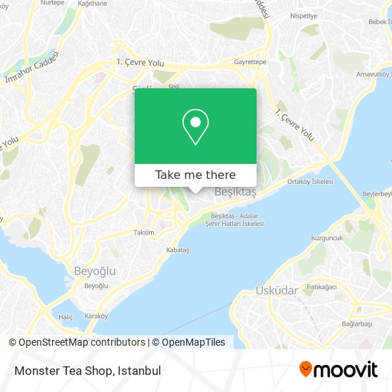 Monster Tea Shop map