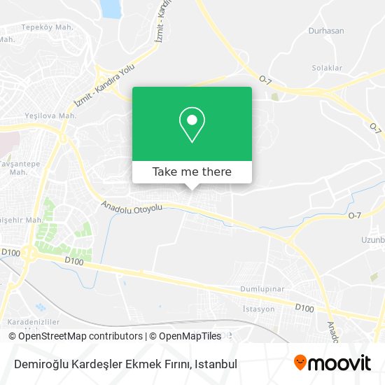 Demiroğlu Kardeşler Ekmek Fırını map