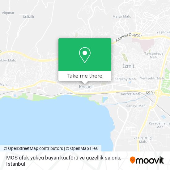 MOS ufuk yükçü bayan kuaförü ve güzellik salonu map