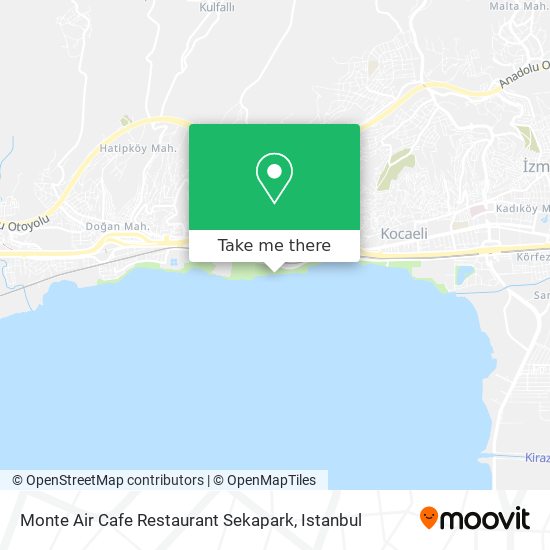 Monte Air Cafe Restaurant Sekapark map