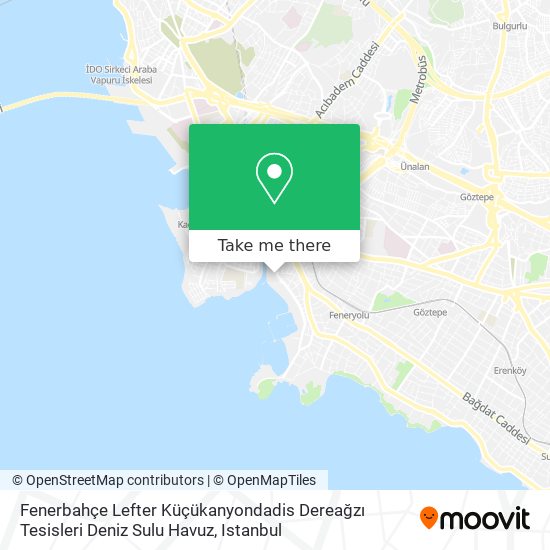 Fenerbahçe Lefter Küçükanyondadis Dereağzı Tesisleri Deniz Sulu Havuz map