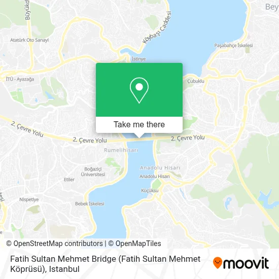 Fatih Sultan Mehmet Bridge map