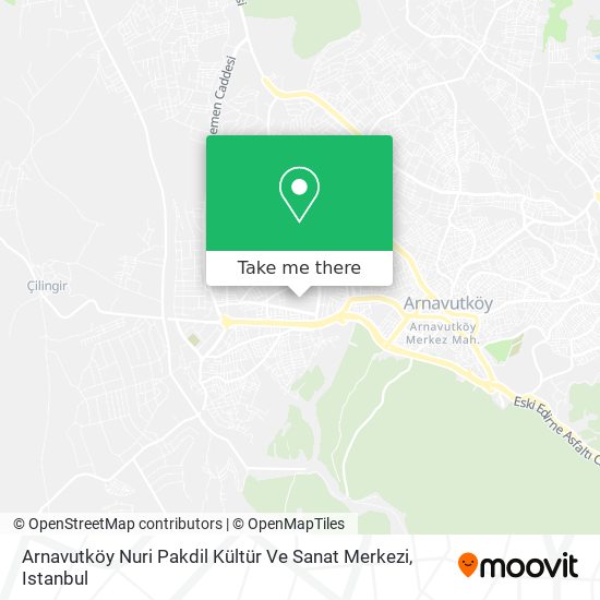 Arnavutköy Nuri Pakdil Kültür Ve Sanat Merkezi map