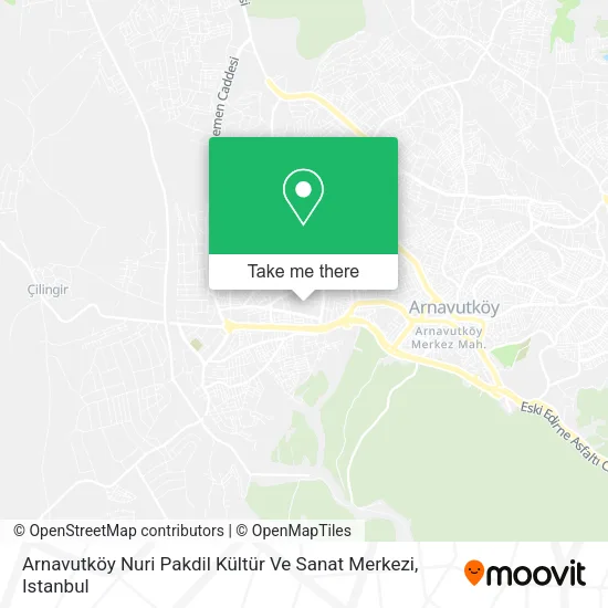 Arnavutköy Nuri Pakdil Kültür Ve Sanat Merkezi map