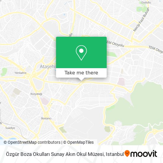 Özgür Boza Okulları Sunay Akın Okul Müzesi map