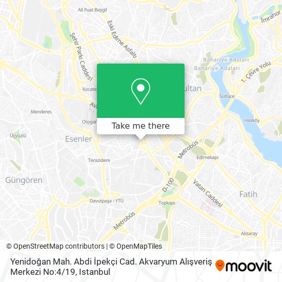 Yenidoğan Mah. Abdi İpekçi Cad. Akvaryum Alışveriş Merkezi No:4 / 19 map