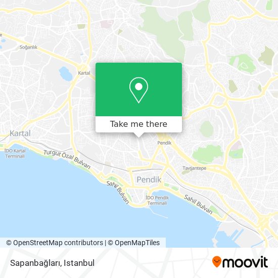 Sapanbağları map